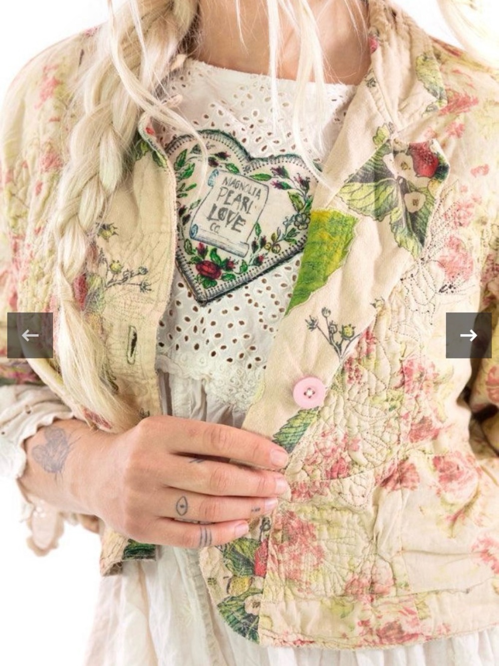 Magnolia Pearl JACKET 657-BLMBR-OS
Printed Cropped Kelley Coat - Picture 2 of 11